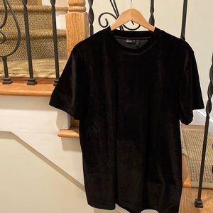 ASOS Short Sleeve Velour Pullover